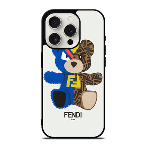 FENDI ROMA LOGO BEAR ICON iPhone 15 Pro Case Cover