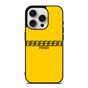 FENDI ROMA LOGO YELLOW iPhone 15 Pro Case Cover FENDI ROMA LOGO YELLOW iPhone 15 Pro Case Cover