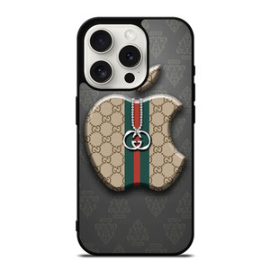 GUCCI APPLE LOGO iPhone 15 Pro Case Cover GUCCI APPLE LOGO iPhone 15 Pro Case Cover