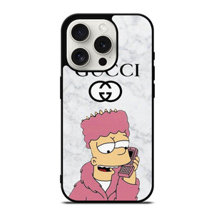 GUCCI BART SIMPSONS MARBLE iPhone 15 Pro Case Cover GUCCI BART SIMPSONS MARBLE iPhone 15 Pro Case Cover
