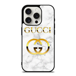 GUCCI GOLD MARBLE EMBLEM iPhone 15 Pro Case Cover GUCCI GOLD MARBLE EMBLEM iPhone 15 Pro Case Cover