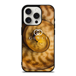 GUCCI LOGO GOLDEN SNAKE iPhone 15 Pro Case Cover
