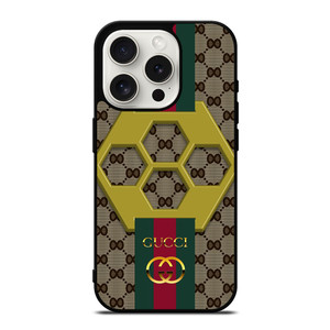 GUCCI LOGO HEXAGON iPhone 15 Pro Case Cover GUCCI LOGO HEXAGON iPhone 15 Pro Case Cover