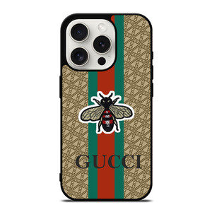 GUCCI LOGO PATTERN BEE iPhone 15 Pro Case Cover GUCCI LOGO PATTERN BEE iPhone 15 Pro Case Cover