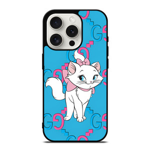 GUCCI LOGO PATTERN MARIE ARISTOCAT DISNEY iPhone 15 Pro Case Cover