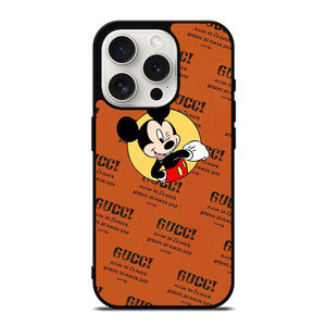 GUCCI LOGO PATTERN MICKEY MOUSE DISNEY SPRING SUMMER iPhone 15 Pro Case Cover