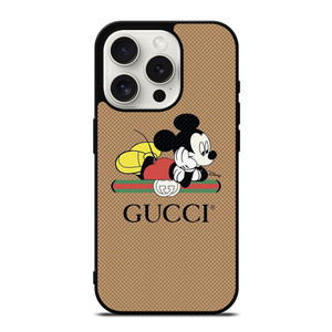 GUCCI LOGO X DISNEY MICKEY MOUSE ICON iPhone 15 Pro Case Cover GUCCI LOGO X DISNEY MICKEY MOUSE ICON iPhone 15 Pro Case Cover