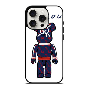 GUCCI LOGO X KAWS BEAR ICON iPhone 15 Pro Case Cover