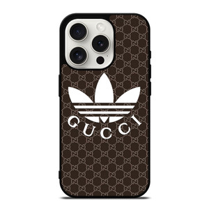 GUCCI PATTERN X ADIDAS iPhone 15 Pro Case Cover