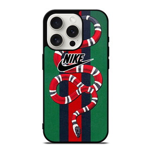 GUCCI SNAKE X NIKE LOGO ICON iPhone 15 Pro Case Cover