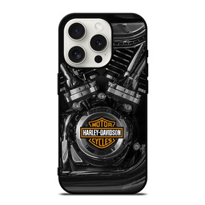HARLEY DAVIDSON LOGO MOTORCYCLES ENGINE iPhone 15 Pro Case Cover