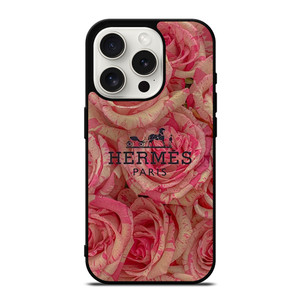 HERMES PARIS LOGO RED ROSE iPhone 15 Pro Case Cover HERMES PARIS LOGO RED ROSE iPhone 15 Pro Case Cover
