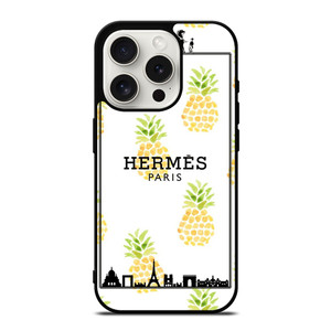 HERMES PARIS PINEAPPLE iPhone 15 Pro Case Cover
