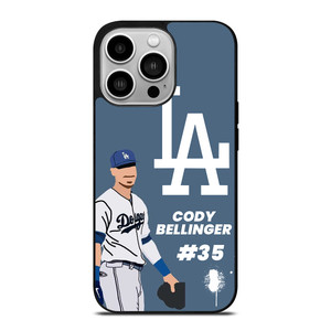 LOS ANGELES DODGERS CODY BELLINGER CARTOON  iPhone 14 Pro Case Cover