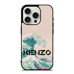 KENZO PARIS THE WAVE ART ICON iPhone 15 Pro Case Cover KENZO PARIS THE WAVE ART ICON iPhone 15 Pro Case Cover
