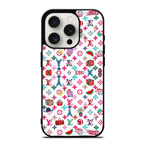 LOUIS VUITTON LOGO LV HAPPINESS iPhone 15 Pro Case Cover LOUIS VUITTON LOGO LV HAPPINESS iPhone 15 Pro Case Cover