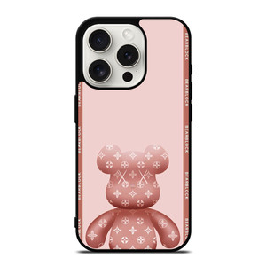 LOUIS VUITTON LV BEARLOCK KAWS BEAR iPhone 15 Pro Case Cover LOUIS VUITTON LV BEARLOCK KAWS BEAR iPhone 15 Pro Case Cover