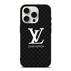 LOUIS VUITTON LV BLACK SQUARES iPhone 15 Pro Case Cover LOUIS VUITTON LV BLACK SQUARES iPhone 15 Pro Case Cover