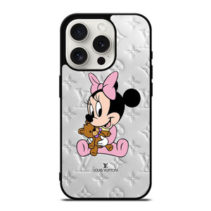LOUIS VUITTON LV LOGO BABY MINNIE MOUSE DISNEY iPhone 15 Pro Case Cover LOUIS VUITTON LV LOGO BABY MINNIE MOUSE DISNEY iPhone 15 Pro Case Cover
