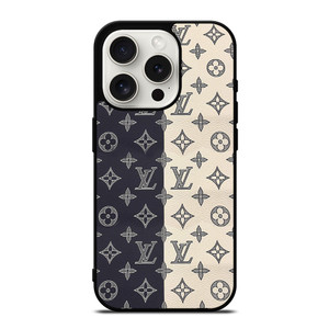 LOUIS VUITTON PATTERN BLACK AND WHITE iPhone 15 Pro Case Cover LOUIS VUITTON PATTERN BLACK AND WHITE iPhone 15 Pro Case Cover