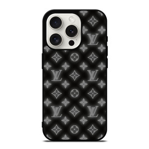 LOUISE VUITTON LOGO PATTERN BLACK WHITE iPhone 15 Pro Case Cover LOUISE VUITTON LOGO PATTERN BLACK WHITE iPhone 15 Pro Case Cover