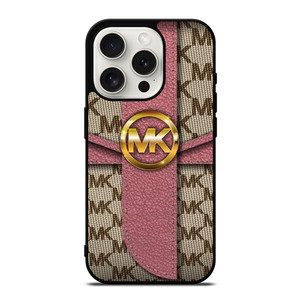 MICHAEL KORS MK LOGO PINK BAG iPhone 15 Pro Case Cover