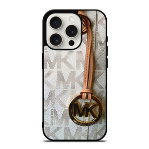 MICHAEL KORS MK WHITE iPhone 15 Pro Case Cover MICHAEL KORS MK WHITE iPhone 15 Pro Case Cover