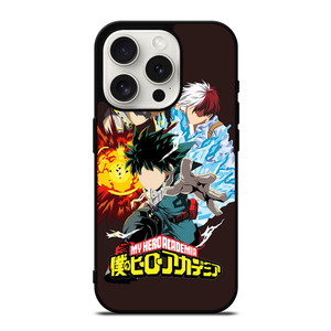 MY HERO ACADEMIA DEKU TODOROKI AND BAKUGOU iPhone 15 Pro Case Cover MY HERO ACADEMIA DEKU TODOROKI AND BAKUGOU iPhone 15 Pro Case Cover