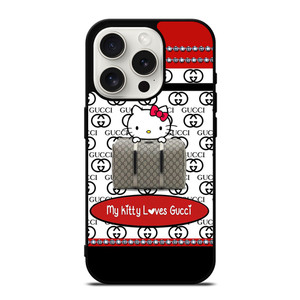MY KITTY LOVES GUCCI LOGO iPhone 15 Pro Case Cover MY KITTY LOVES GUCCI LOGO iPhone 15 Pro Case Cover