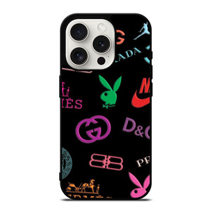 NIKE PRADA GUCCI PLAYBOY BUNNY COLLAGE iPhone 15 Pro Case Cover NIKE PRADA GUCCI PLAYBOY BUNNY COLLAGE iPhone 15 Pro Case Cover