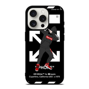 OFF WHITE DAB SUPREME iPhone 15 Pro Case Cover OFF WHITE DAB SUPREME iPhone 15 Pro Case Cover