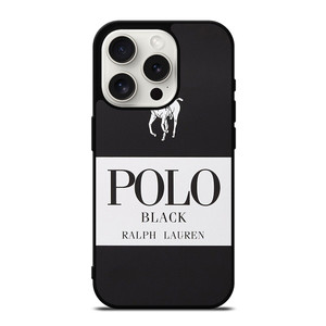 POLO RALPH LAUREN BLACK iPhone 15 Pro Case Cover POLO RALPH LAUREN BLACK iPhone 15 Pro Case Cover