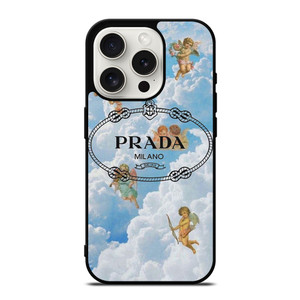 PRADA MILANO LOGO THE ANGELS iPhone 15 Pro Case Cover PRADA MILANO LOGO THE ANGELS iPhone 15 Pro Case Cover