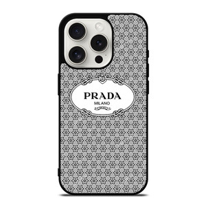 PRADA MILANO PATTERN iPhone 15 Pro Case Cover PRADA MILANO PATTERN iPhone 15 Pro Case Cover