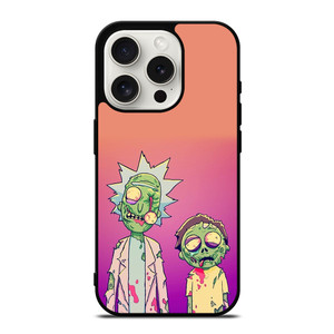 RICK AND MORTY HALLOWEEN ZOMBIES iPhone 15 Pro Case Cover