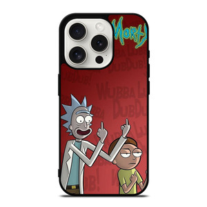 RICK AND MORTY MIDDLE FINGER iPhone 15 Pro Case Cover RICK AND MORTY MIDDLE FINGER iPhone 15 Pro Case Cover