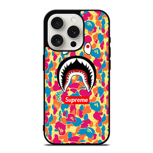 SUPREME BAPE CAMO COLOR FULL iPhone 15 Pro Case Cover SUPREME BAPE CAMO COLOR FULL iPhone 15 Pro Case Cover