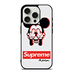 SUPREME MICKEY MOUSE FVCS iPhone 15 Pro Case Cover SUPREME MICKEY MOUSE FVCS iPhone 15 Pro Case Cover