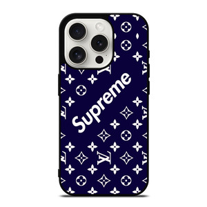 SUPREME NAVY PATTREN iPhone 15 Pro Case Cover SUPREME NAVY PATTREN iPhone 15 Pro Case Cover