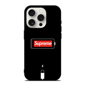 SUPREME PHONE LOW BATTERY iPhone 15 Pro Case Cover SUPREME PHONE LOW BATTERY iPhone 15 Pro Case Cover