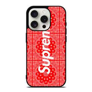SUPREME RED BANDANA iPhone 15 Pro Case Cover SUPREME RED BANDANA iPhone 15 Pro Case Cover