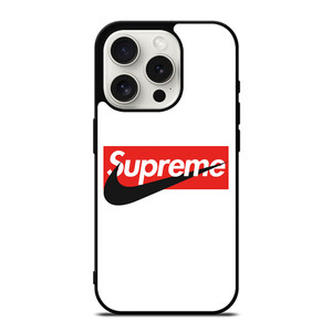 SUPREME X NIKE LOGO iPhone 15 Pro Case Cover