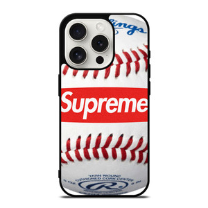 SUPREME X RAWLINGS BASEBALL iPhone 15 Pro Case Cover