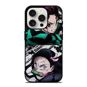 TANJIRO AND NEZUKO KAMADO DEMON SLAYER iPhone 15 Pro Case Cover TANJIRO AND NEZUKO KAMADO DEMON SLAYER iPhone 15 Pro Case Cover
