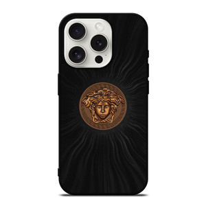 VERSACE LOGO EMBLEM GOLD BLACK ICON iPhone 15 Pro Case Cover VERSACE LOGO EMBLEM GOLD BLACK ICON iPhone 15 Pro Case Cover