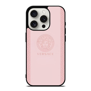 VERSACE LOGO EMBLEM PINK iPhone 15 Pro Case Cover VERSACE LOGO EMBLEM PINK iPhone 15 Pro Case Cover