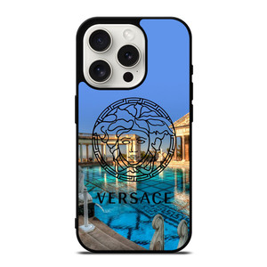 VERSACE LOGO POOL PALACE iPhone 15 Pro Case Cover VERSACE LOGO POOL PALACE iPhone 15 Pro Case Cover