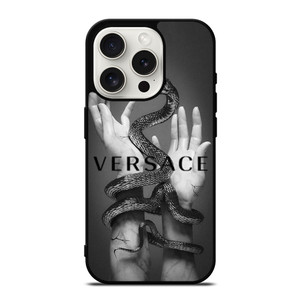 VERSACE LOGO SNAKE AND HANDS iPhone 15 Pro Case Cover VERSACE LOGO SNAKE AND HANDS iPhone 15 Pro Case Cover