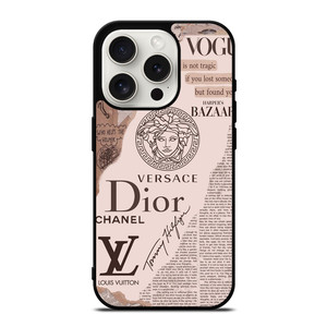 VERSACE LOUIS VUITTON LV DIOR WALLPAPER iPhone 15 Pro Case Cover