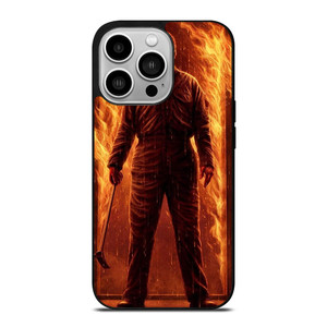 MICHAEL MYERS HALLOWEEN IN FIRE  iPhone 14 Pro Case Cover MICHAEL MYERS HALLOWEEN IN FIRE  iPhone 14 Pro Case Cover